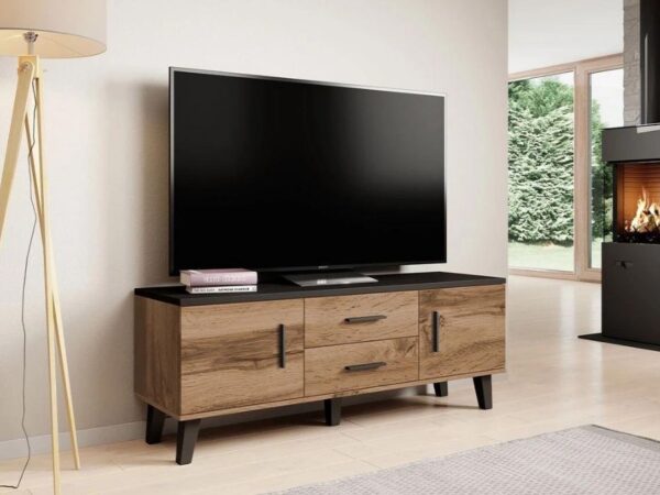 Móvel TV JACKIE 140cm - preto