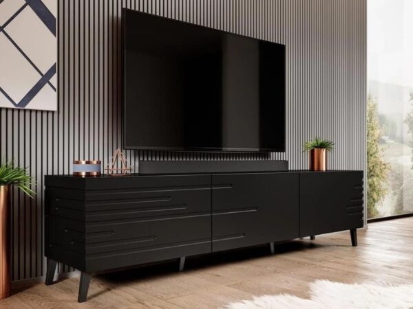 Móvel TV JAMES 186cm - preto