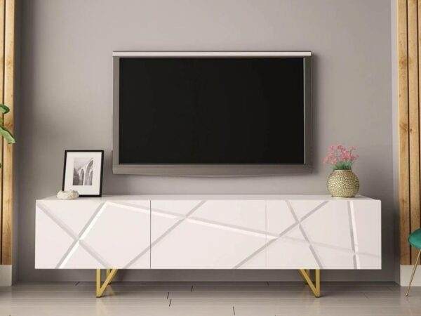 Móvel TV MYKONO - Branco, 180cm