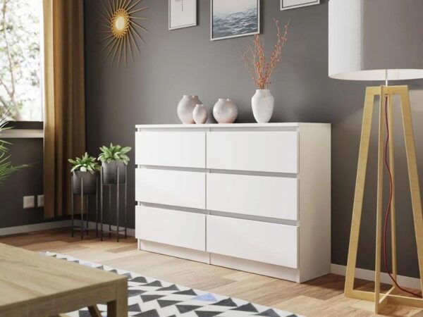 Cómoda MALAWI M6 - Branco, 120cm