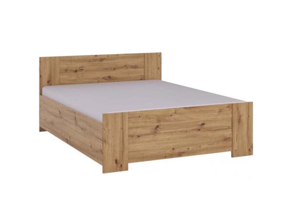 Cama c/arrumação DARSI - Carvalho Artesanal, 160x200cm
