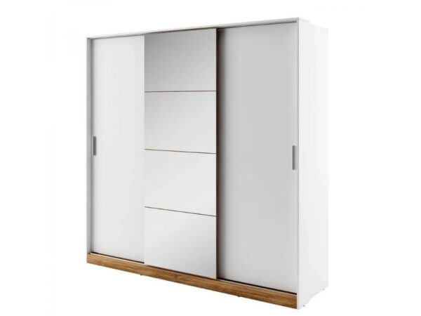 Roupeiro c/espelho FORA - Branco, 220cm