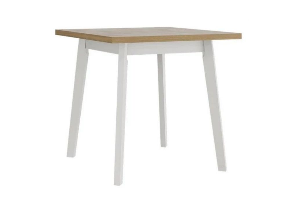 Mesa de jantar CHRIS 1 - sonoma/branco, extensível 80 a 110cm
