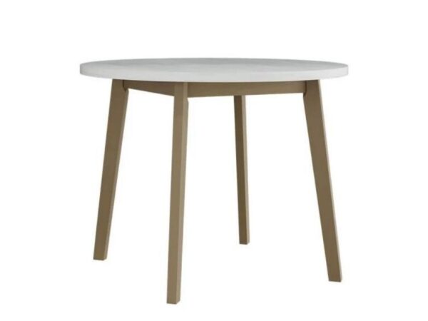Mesa redonda CHRIS 3 - branco/sonoma, 100cm