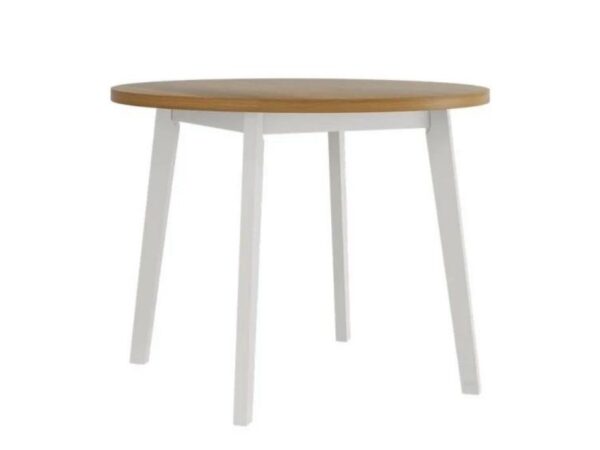 Mesa redonda CHRIS 3 - grandson/branco, 100cm