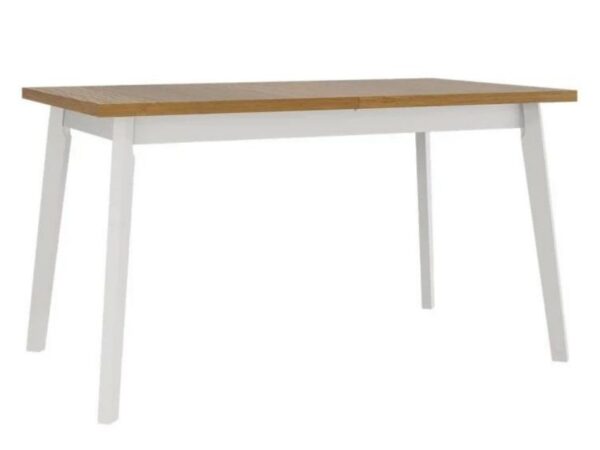 Mesa de jantar CHRIS 5 - grandson/branco, extensível 140 a 180cm