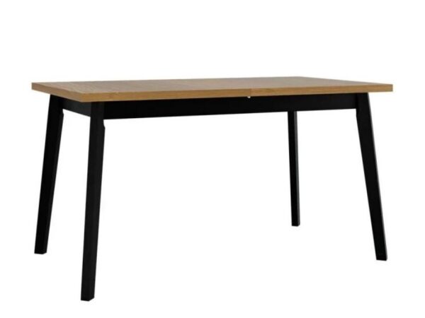 Mesa de jantar CHRIS 5 - grandson/preto, extensível 140 a 180cm