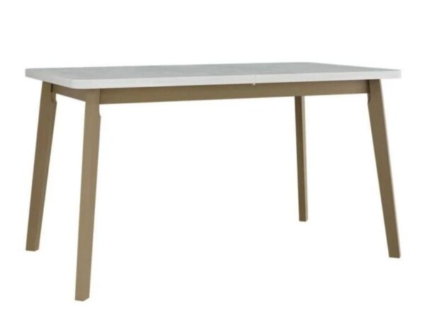 Mesa de jantar CHRIS 6 - branco/sonoma, extensível 140 a 180cm