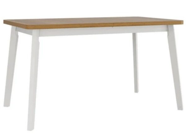 Mesa de jantar CHRIS 6 - grandson/branco, extensível 140 a 180cm