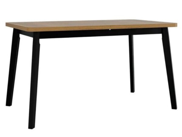 Mesa de jantar CHRIS 6 - grandson/preto, extensível 140 a 180cm