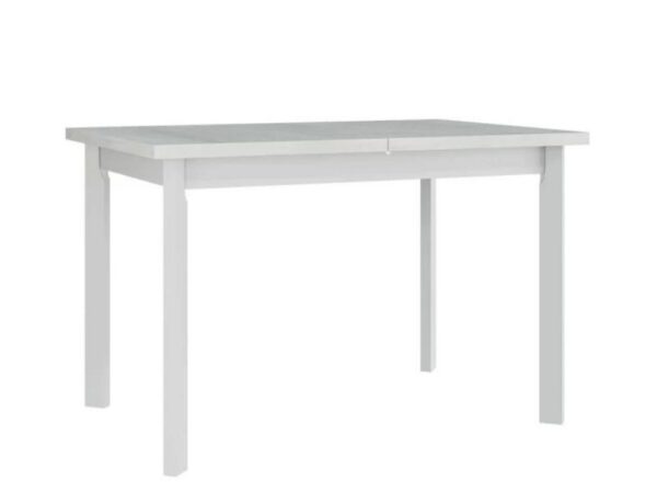 Mesa de jantar ERIC 5P - branco, extensível 120 a 150cm