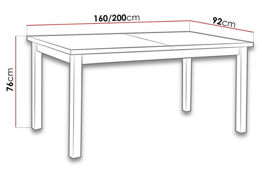 Mesa de jantar ODENA 2 - sonoma, extensível 160 a 200cm - Image 3