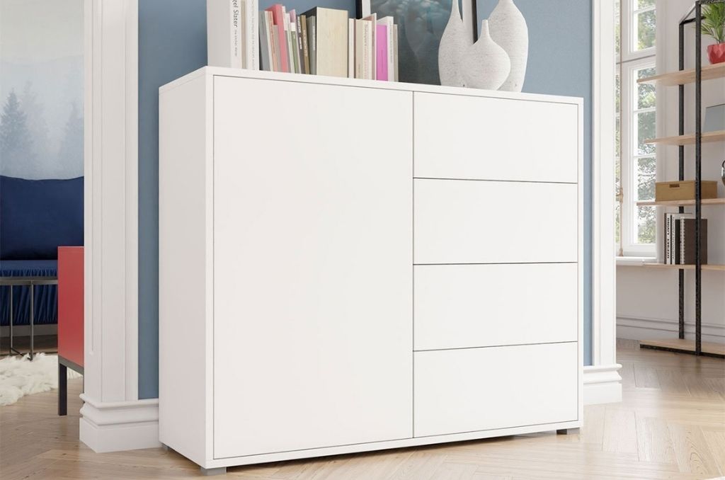Móvel Auxiliar CHELLES K1D4SZ - Branco 100cm