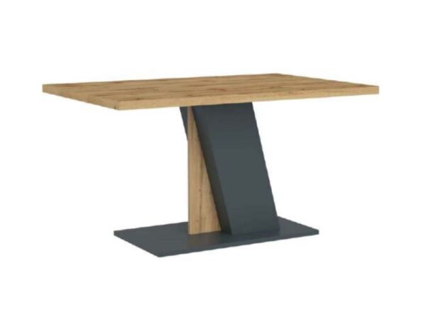 Mesa de jantar PIREU - Antracite/Wotan, 138x90cm