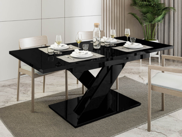 Mesa extensível BRANDA (140-180cm) - preto