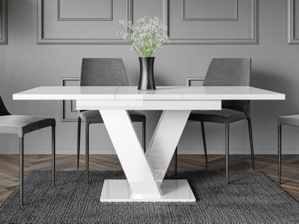 Mesa extensível VISA (120-160cm) - branco