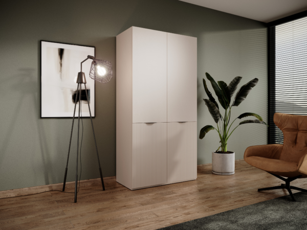 Roupeiro LOFT 01 - Bege 101x200cm