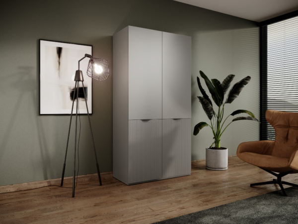 Roupeiro LOFT 01 - Cinzento 101x200cm