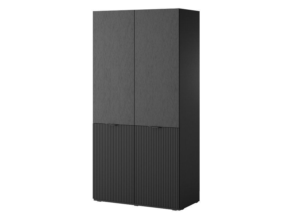 Roupeiro LOFT 01 - Preto 101x200cm - Image 2