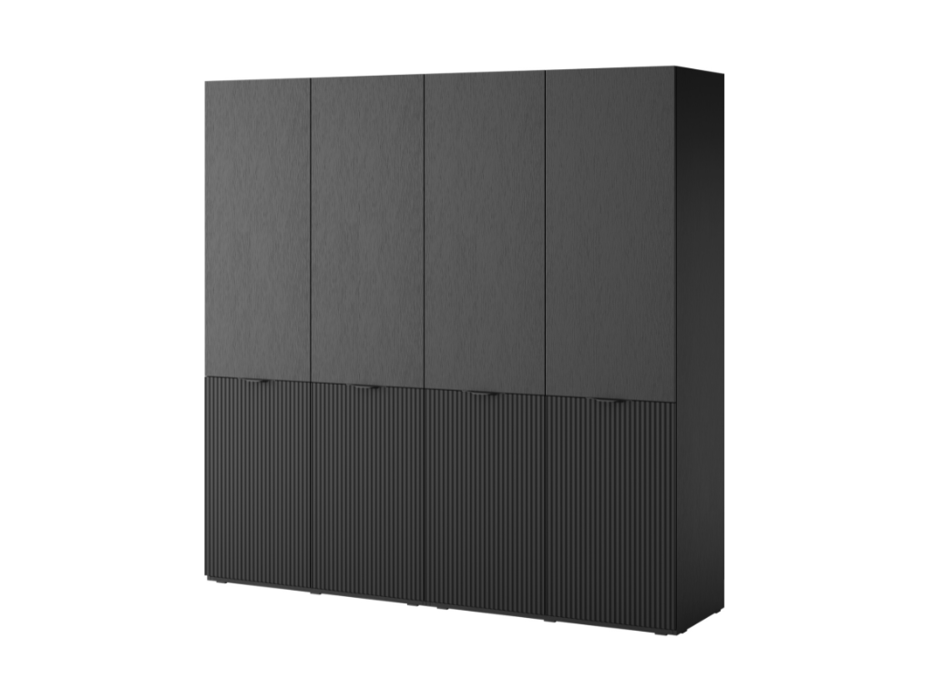Roupeiro LOFT 01 - Preto 101x200cm - Image 4