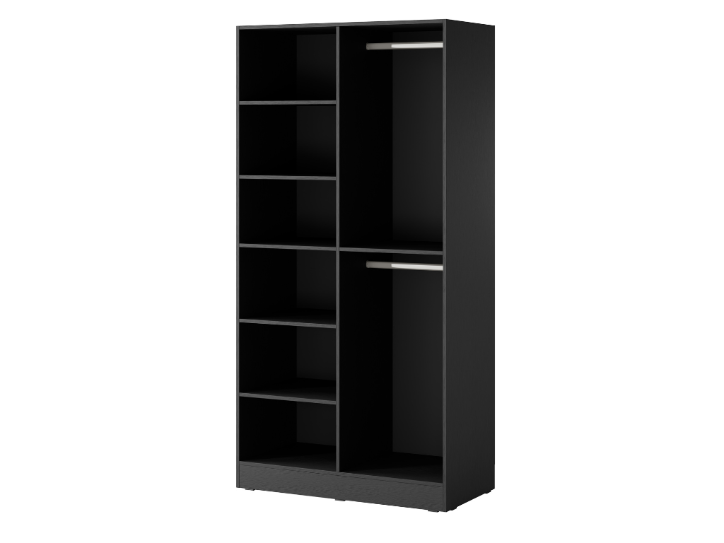 Roupeiro LOFT 01 - Preto 101x200cm - Image 3