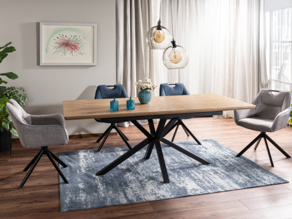 Mesa de jantar LONDON - Carvalho, extensível 160 a 200cm