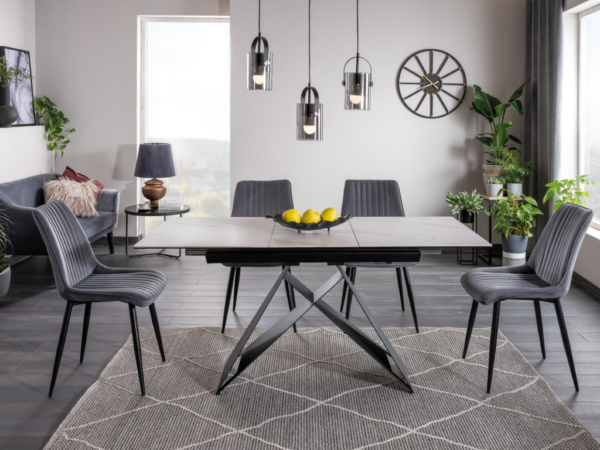 Mesa de jantar STIN - extensível 120 a 160cm