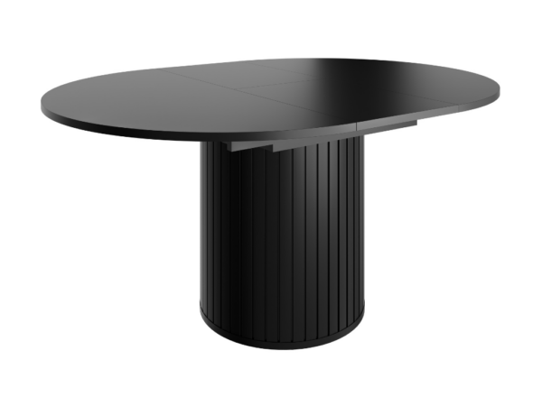 Mesa de jantar ZANE 09 - Preto, extensível 120 a 160cm