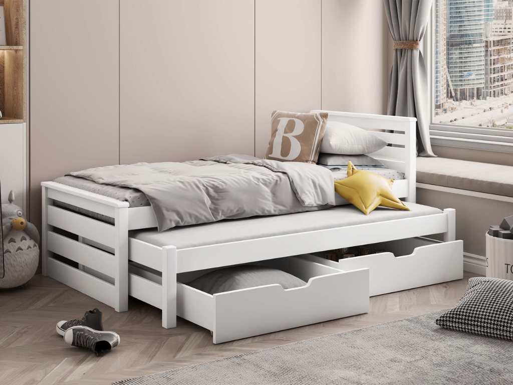 Cama c/cama extraível WALM - Branco