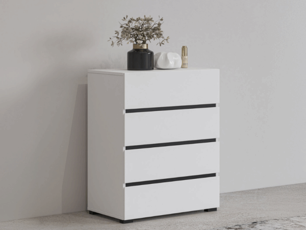Cómoda TORONTO 12 - Branco/Preto