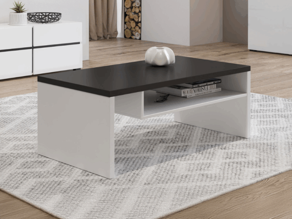 Mesa de Centro TORONTO 17 - Branco/Preto