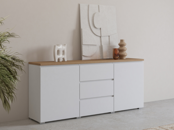 Aparador GRID 02 - Branco, 150cm