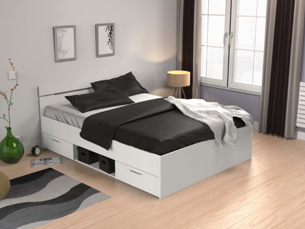 Cama c/arrumação CLARK 01- 140x200cm