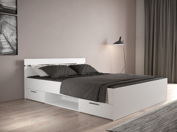 Cama c/arrumação CLARK 01- 160x200cm