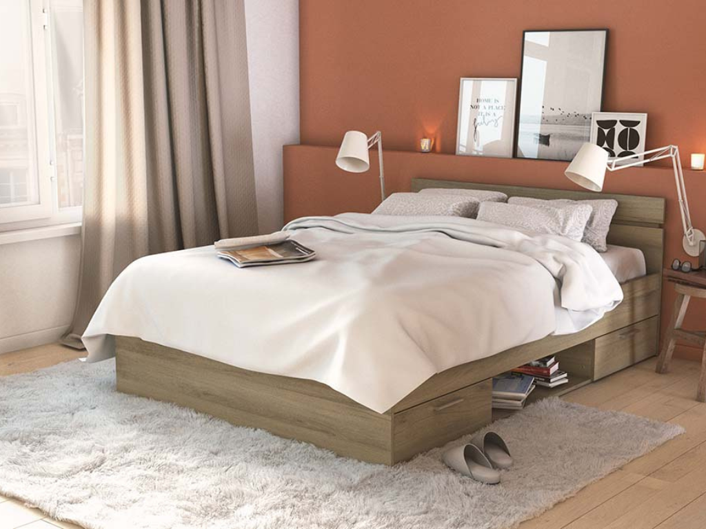 Cama c/arrumação CLARK 02 - 140x200cm - Image 7