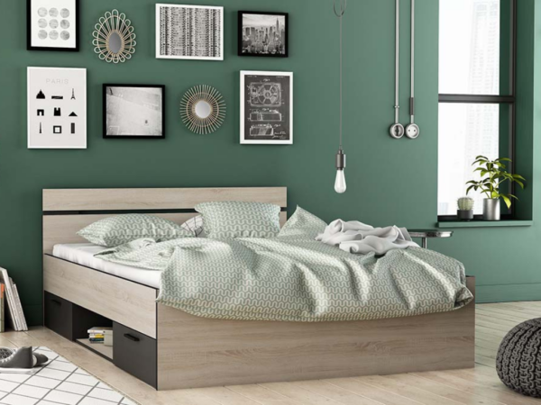Cama c/arrumação CLARK 03- 140x190cm