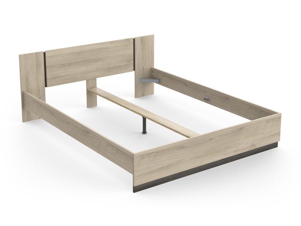 Cama GIBSON 02 - Carvalho, 140x200cm - Image 5