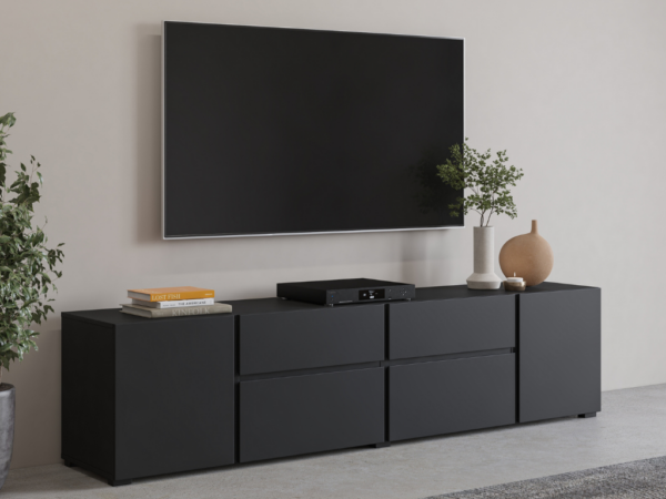 Móvel TV ASYME - Preto, 195cm