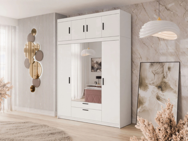 Roupeiro SELENA 06 - Branco, 177cm