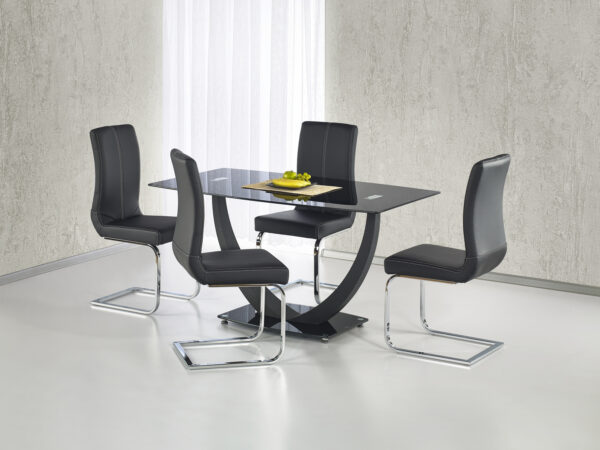 Mesa de jantar ANTON - preto, 140cm