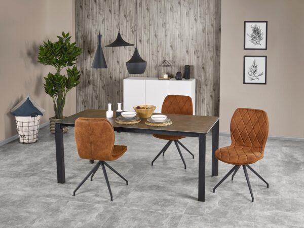 Mesaextensível HORIZON - cinza / preto, 120-180cm