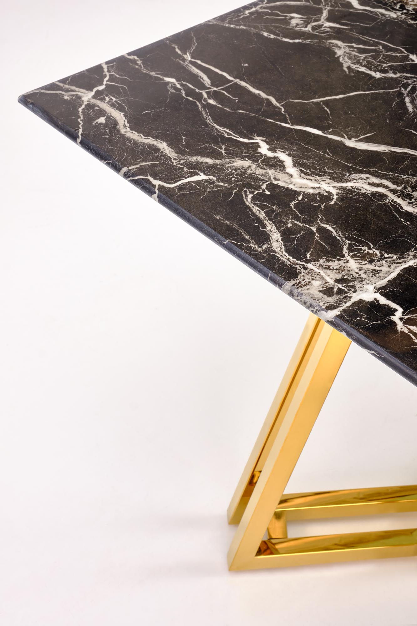 Mesa de jantar KONAMI - preto mármore / dourado, 160cm - Image 14