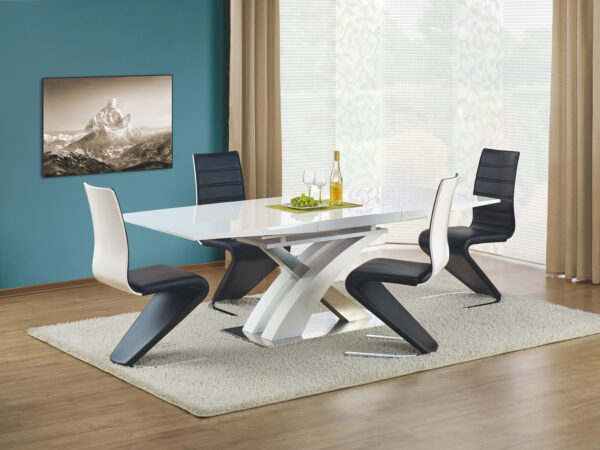 Mesa extensível SANDOR - branco, 160-220cm