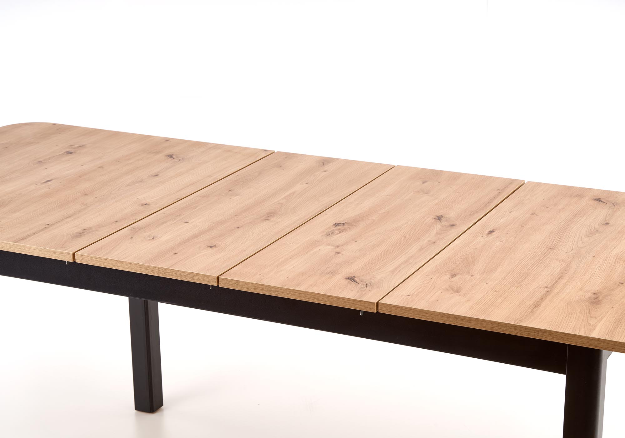 Mesa extensível FLORIAN - carvalho artisan / preto, 160-228cm - Image 5
