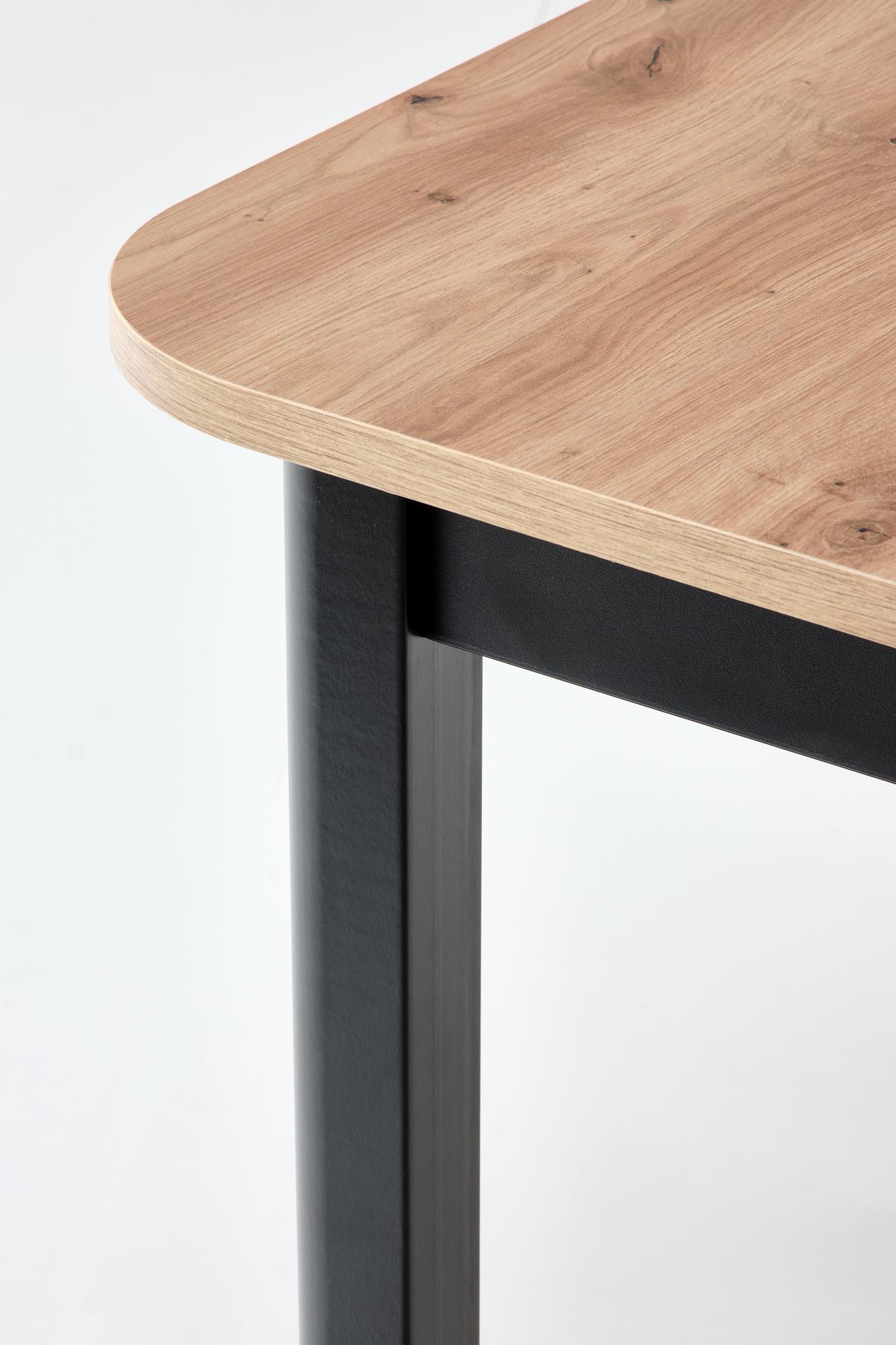 Mesa extensível FLORIAN - carvalho artisan / preto, 160-228cm - Image 16