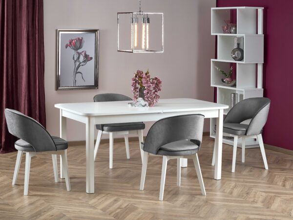 Mesa extensível FLORIAN - branco, 160-228cm
