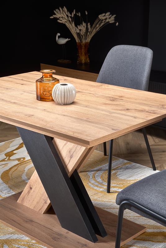 Mesa extensível XARELTO - carvalho wotan / preto, 130-175cm - Image 11