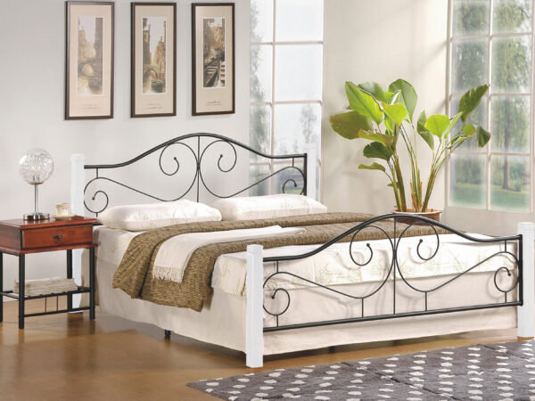 Cama VIOLETTA - preto, 160x200cm