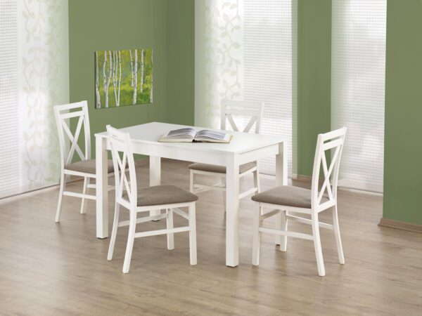 Mesa de jantar KSAWERY - branco, 120cm