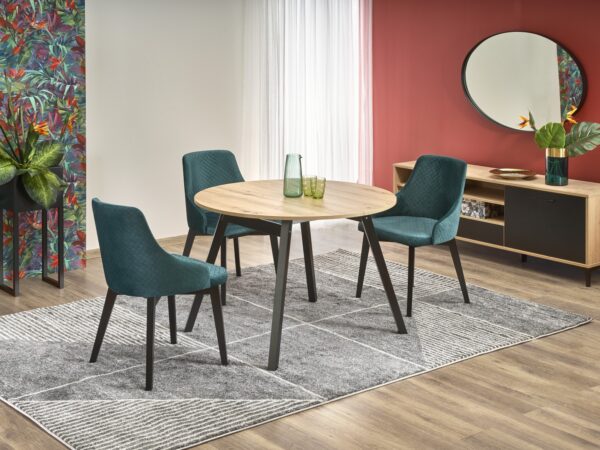 Mesa extensível RUBEN - carvalho artisan, 102-142cm